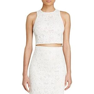 Rebecca Taylor ivory crop top size 0